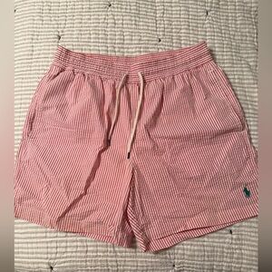 Mens size medium Ralph Lauren seersucker swimming trunks NWT.